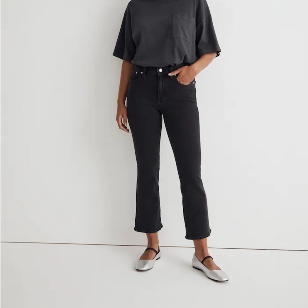 Madewell curvy kick out crop jeans